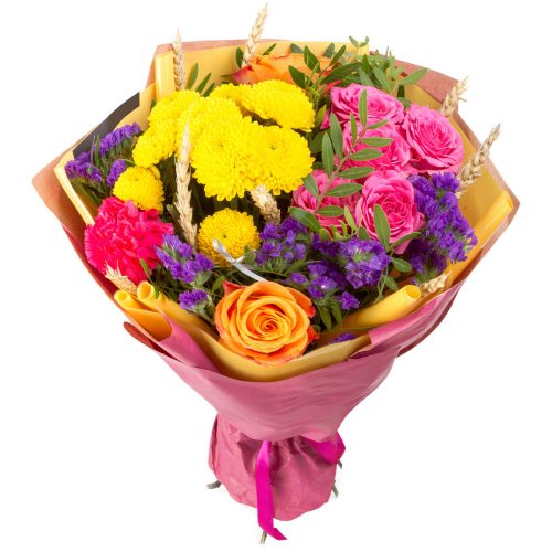 Цветочный букет «Солнечная палитра»