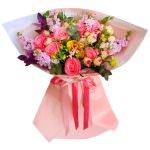 Букеты с пионовидными розами