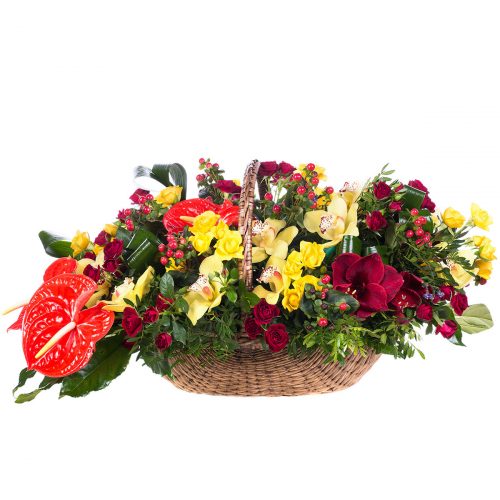 Корзина с цветами «Яркий день»