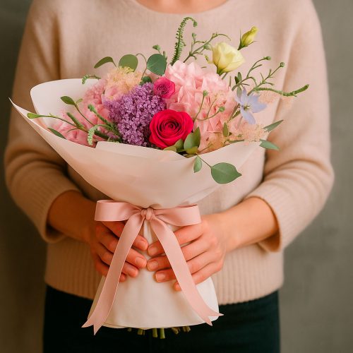 Букет цветов «Городской вихрь»